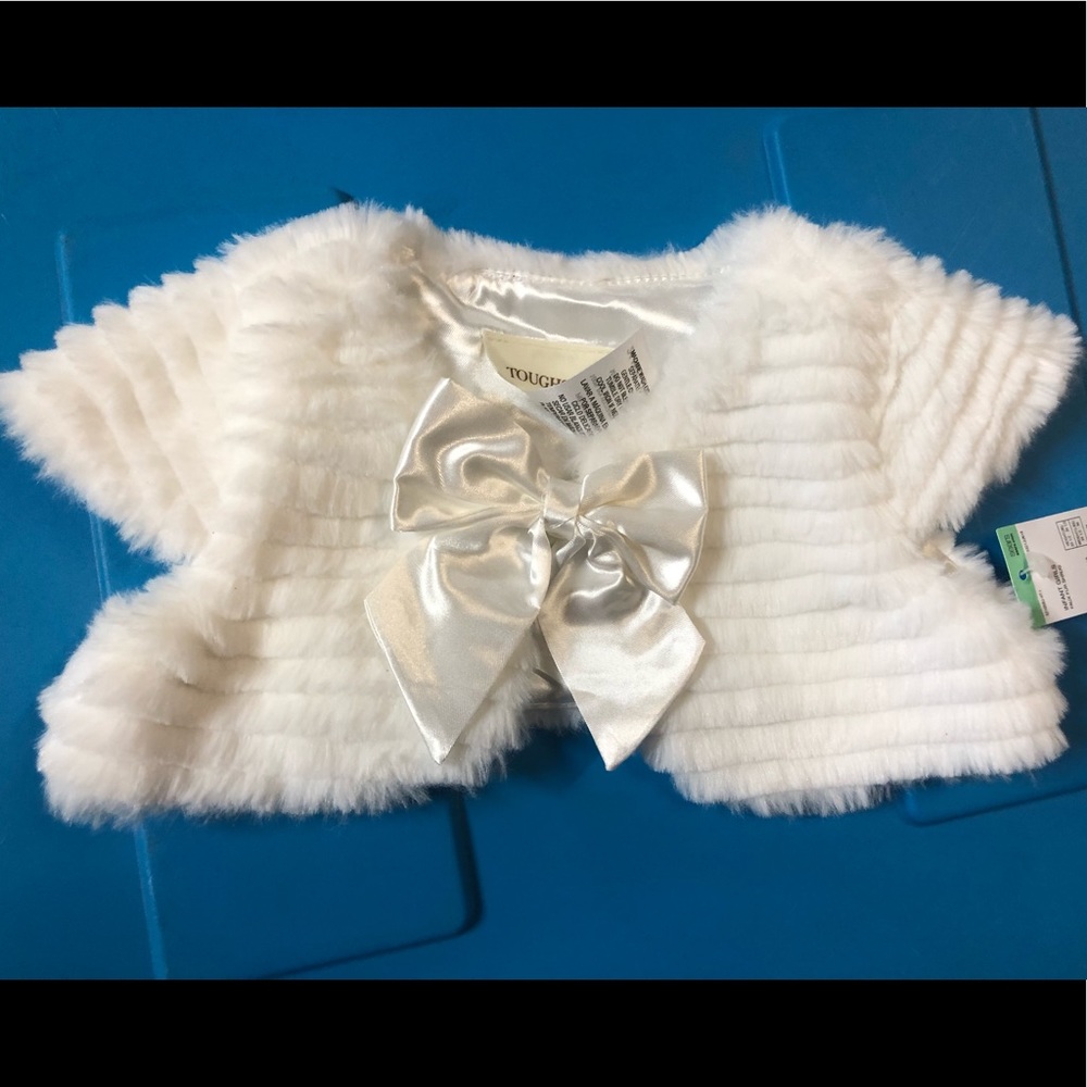 Toughskins faux fur cardigan